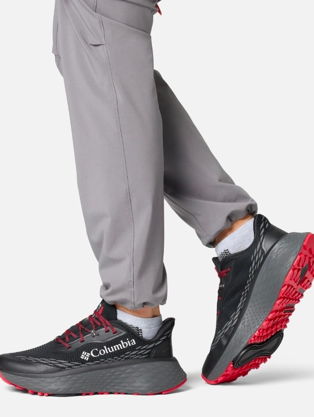 Columbia Men’s 7.5 Konos Trillium ATR Running Shoe Black, Red Style 198711341601